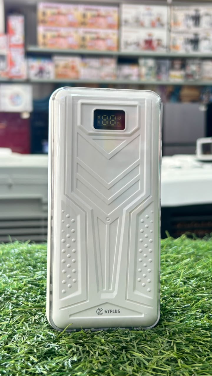 SYPPLUS 20,000mAh Power Bank with Built-In Type-C & Type-B | LED Digital Display | Fast Charging