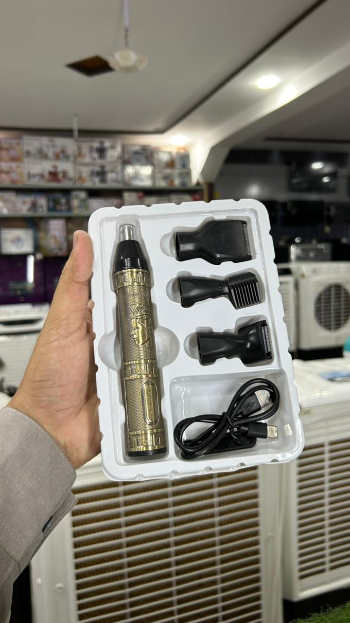 4-in-1 Trimmer Rechargeable Men’s Grooming Kit – Beard, Hair, Nose & Ear Trimmer