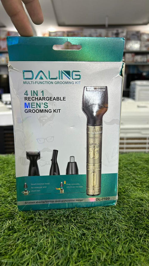 4-in-1 Trimmer Rechargeable Men’s Grooming Kit – Beard, Hair, Nose & Ear Trimmer