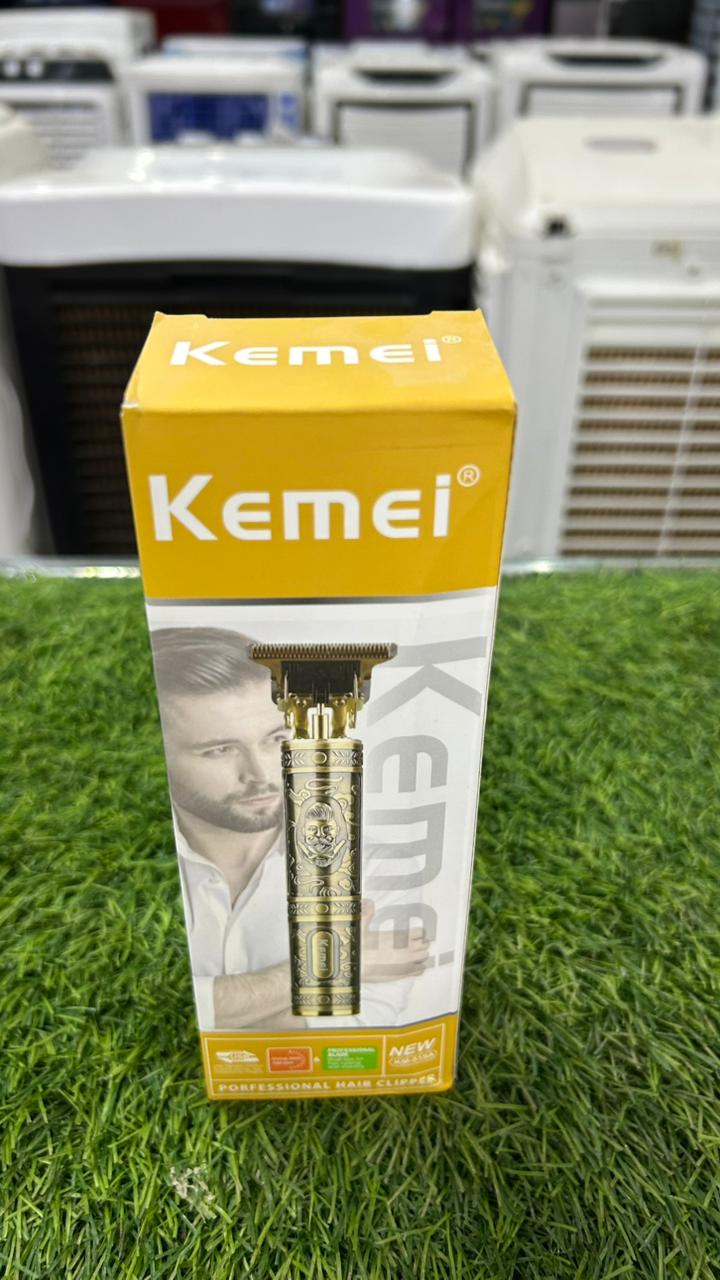 Kemei Professional Hair Clipper – Cordless Rechargeable Trimmer with Guide Combs