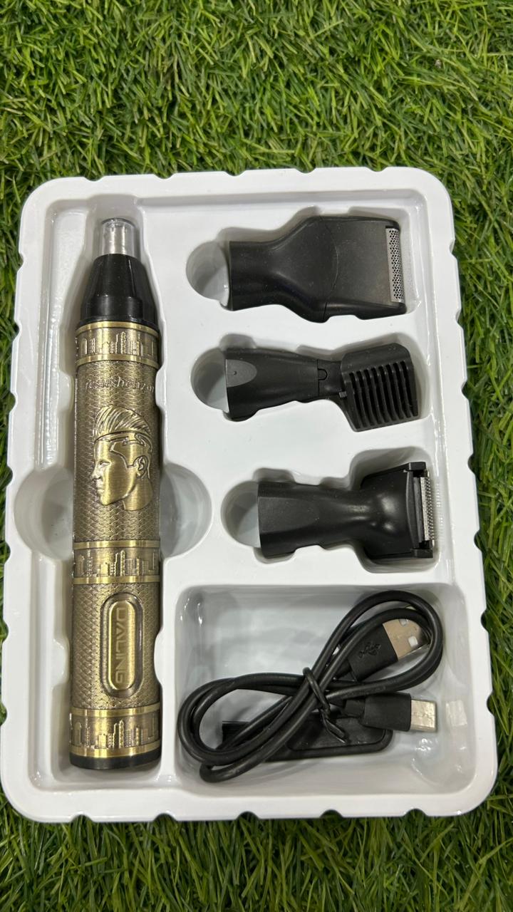 4-in-1 Trimmer Rechargeable Men’s Grooming Kit – Beard, Hair, Nose & Ear Trimmer