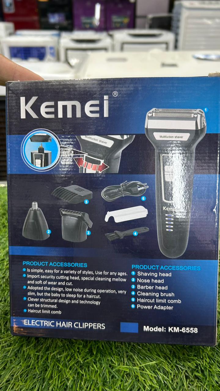 Kemei 3-in-1 Professional Grooming Kit Hair Clipper, Shaver & Trimmer