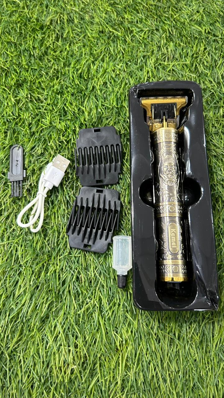 Kemei Professional Hair Clipper – Cordless Rechargeable Trimmer with Guide Combs