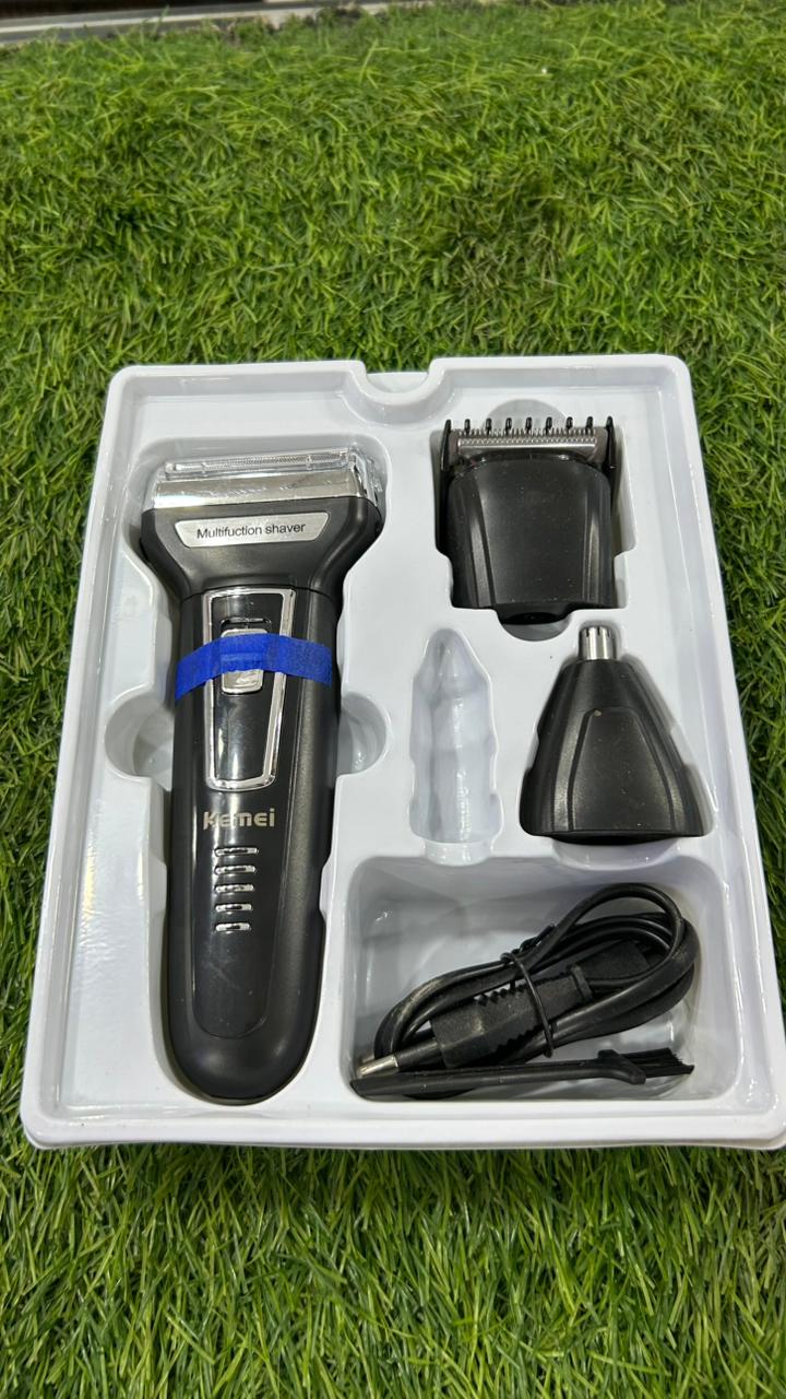 Kemei 3-in-1 Professional Grooming Kit Hair Clipper, Shaver & Trimmer