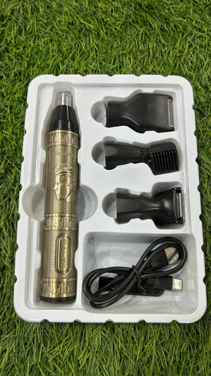 4-in-1 Trimmer Rechargeable Men’s Grooming Kit – Beard, Hair, Nose & Ear Trimmer
