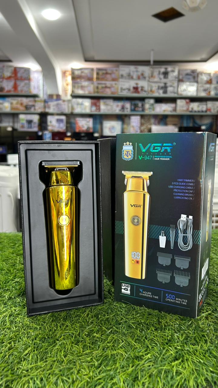 VGR Professional Beard & Hair Trimmer – Gold Edition Grooming Kit