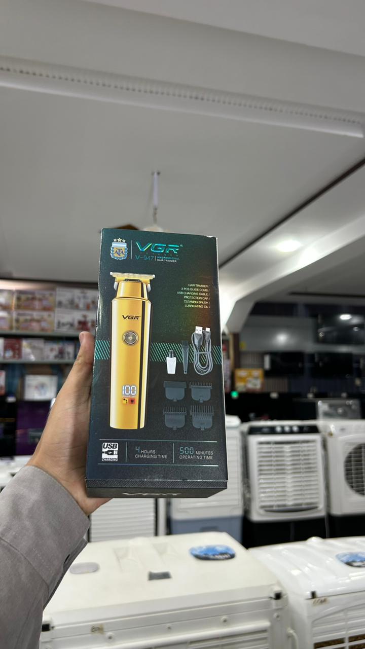 VGR Professional Beard & Hair Trimmer – Gold Edition Grooming Kit