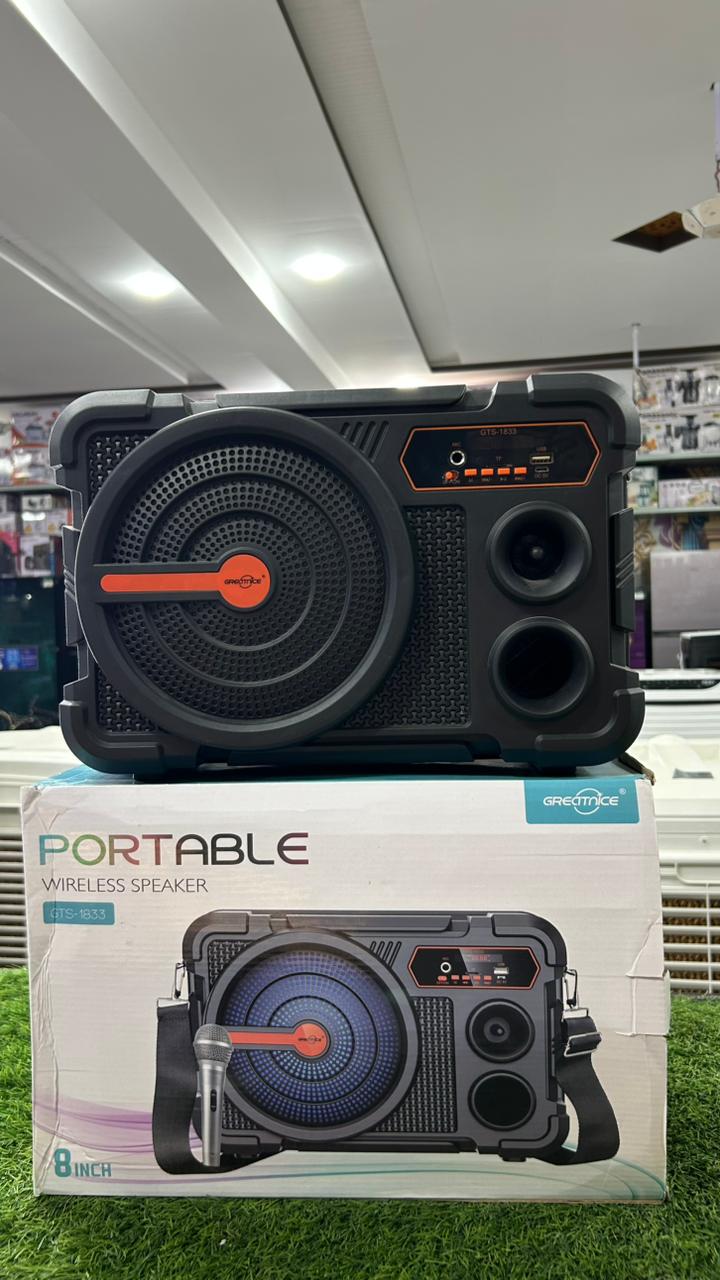 Portable Wireless Bluetooth Speaker with Microphone – Party Speaker