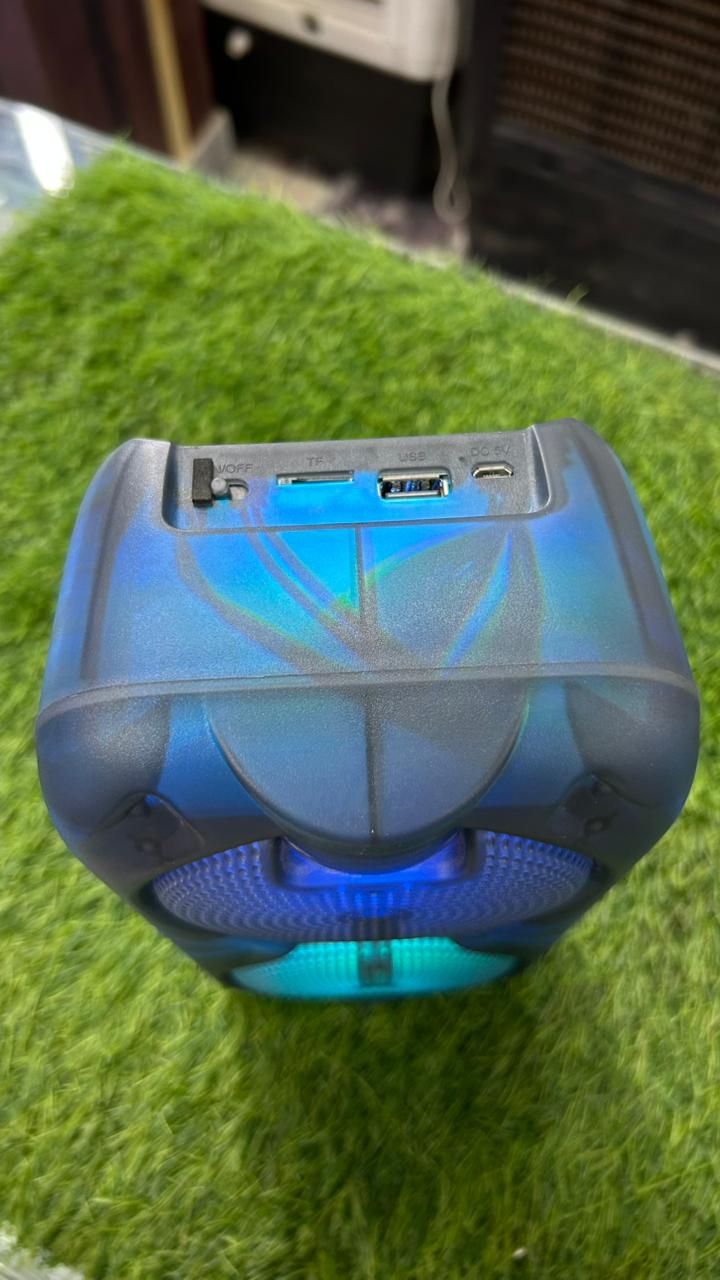 GTS Portable Bluetooth Party Speaker – " Dual Speakers, RGB Lights