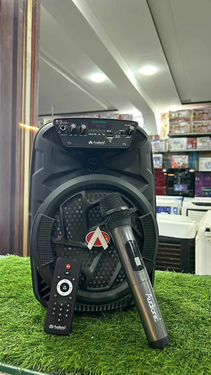 Classic 90 Bluetooth Speaker with Wireless Mic, Remote Control & RGB Lights