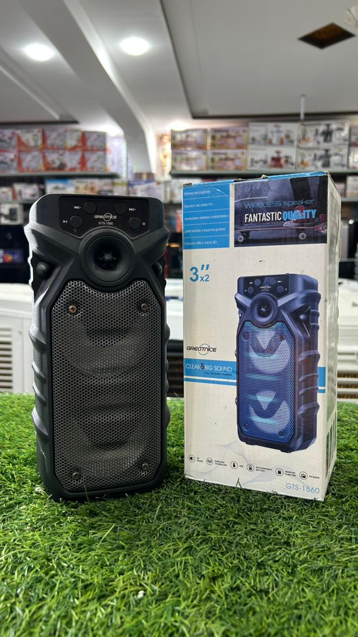GTS-1560 Portable Party Speaker – Bluetooth, RGB LED Lights & Big Sound