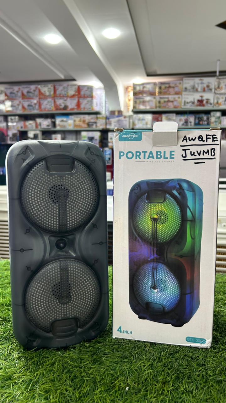 GTS Portable Bluetooth Party Speaker – " Dual Speakers, RGB Lights