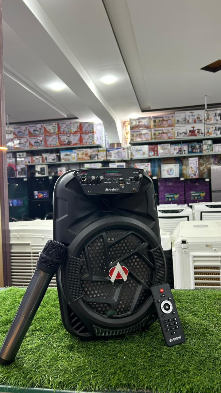 Classic 90 Bluetooth Speaker with Wireless Mic, Remote Control & RGB Lights