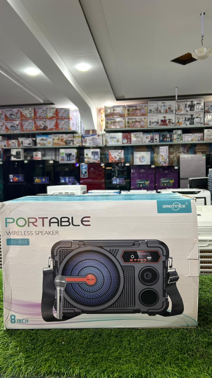Portable Wireless Bluetooth Speaker with Microphone – Party Speaker