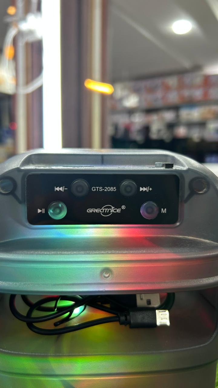GTS Portable Bluetooth Party Speaker – " Dual Speakers, RGB Lights