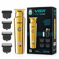 VGR Professional Beard & Hair Trimmer – Gold Edition Grooming Kit
