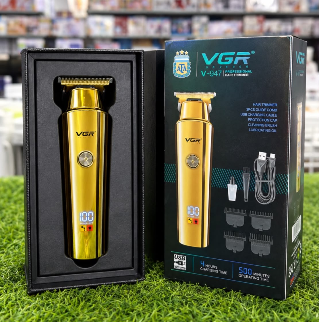 VGR Professional Beard & Hair Trimmer – Gold Edition Grooming Kit