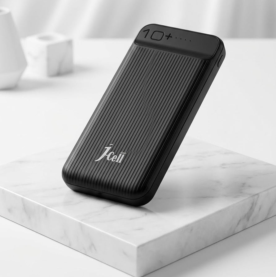 Slim 10000mAh Power Bank – Dual USB Output