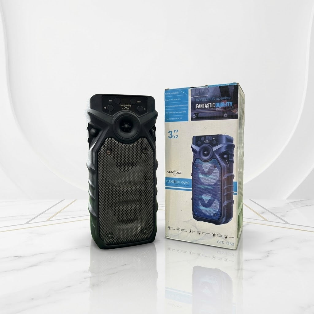 GTS-1560 Portable Party Speaker – Bluetooth, RGB LED Lights & Big Sound